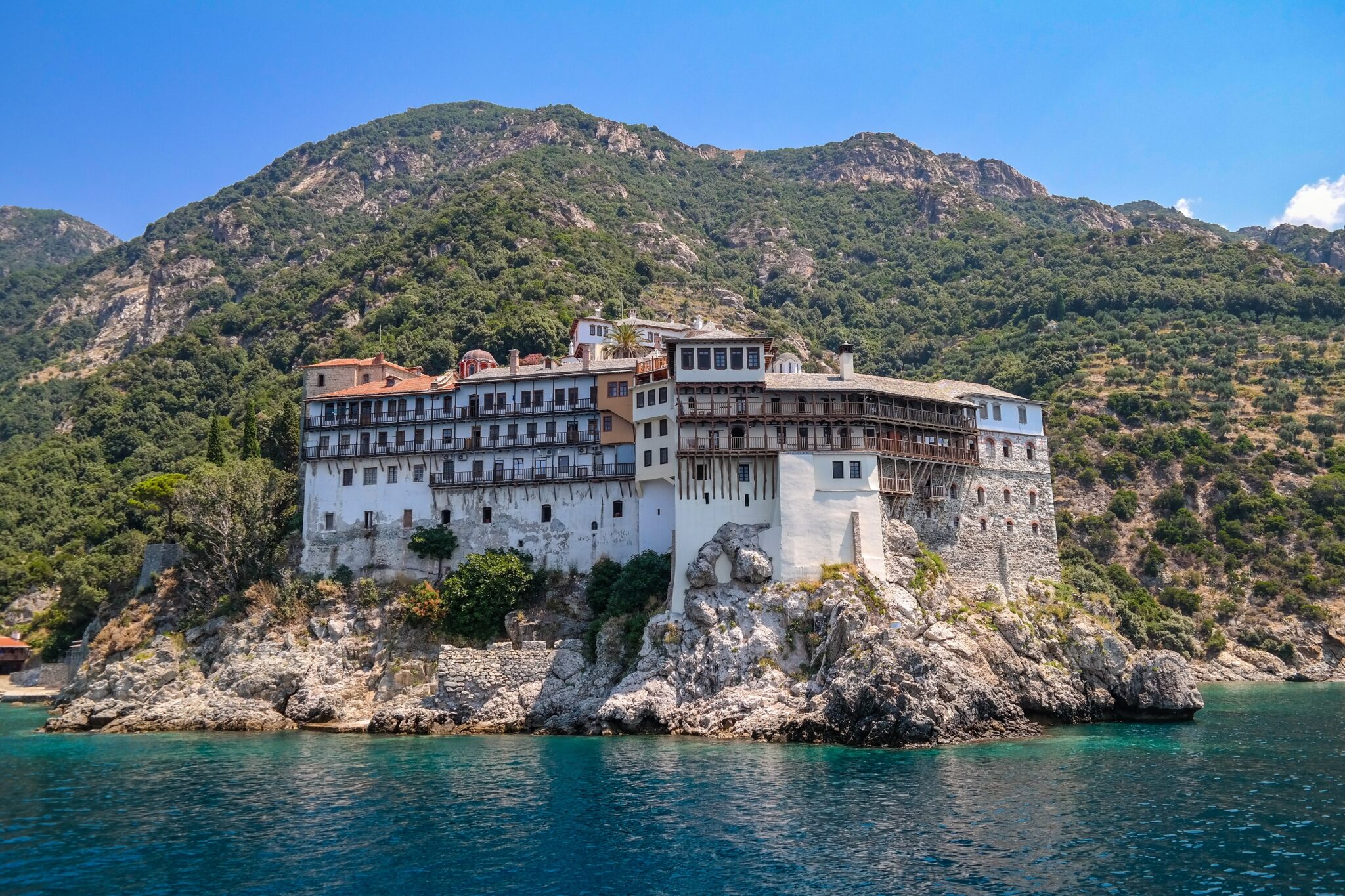  Explore Halkidiki - Classic Mount Athos cruise (8 monasteries) & Ouranoupolis departing from Ormos Panagias